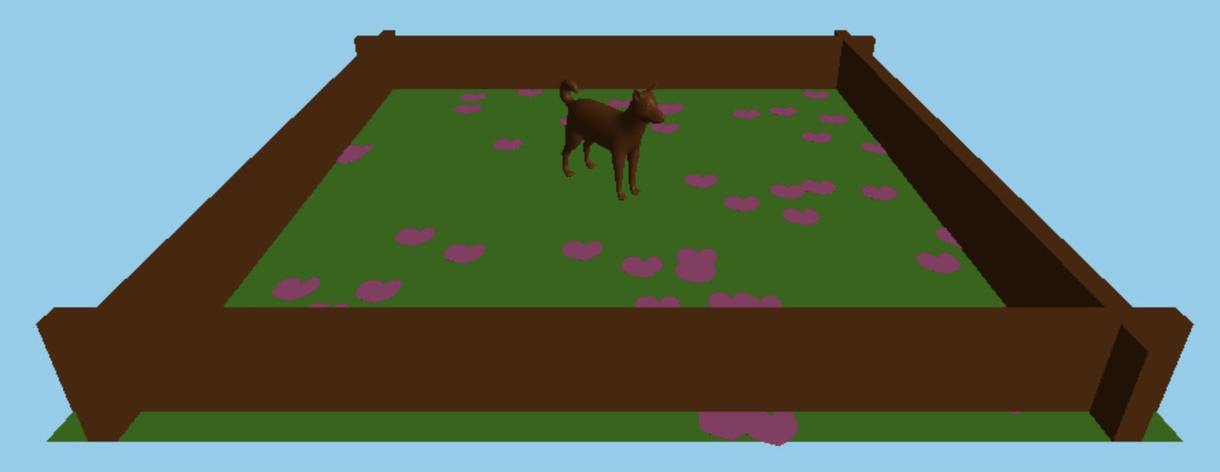 Screenshot of Game with Dog